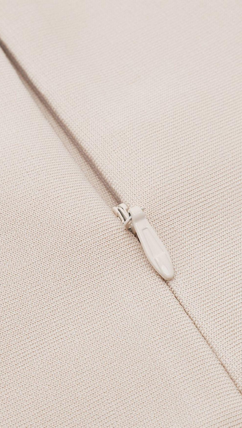 NUDE CRYSTAL STRAP BANDAGE MINI DRESS