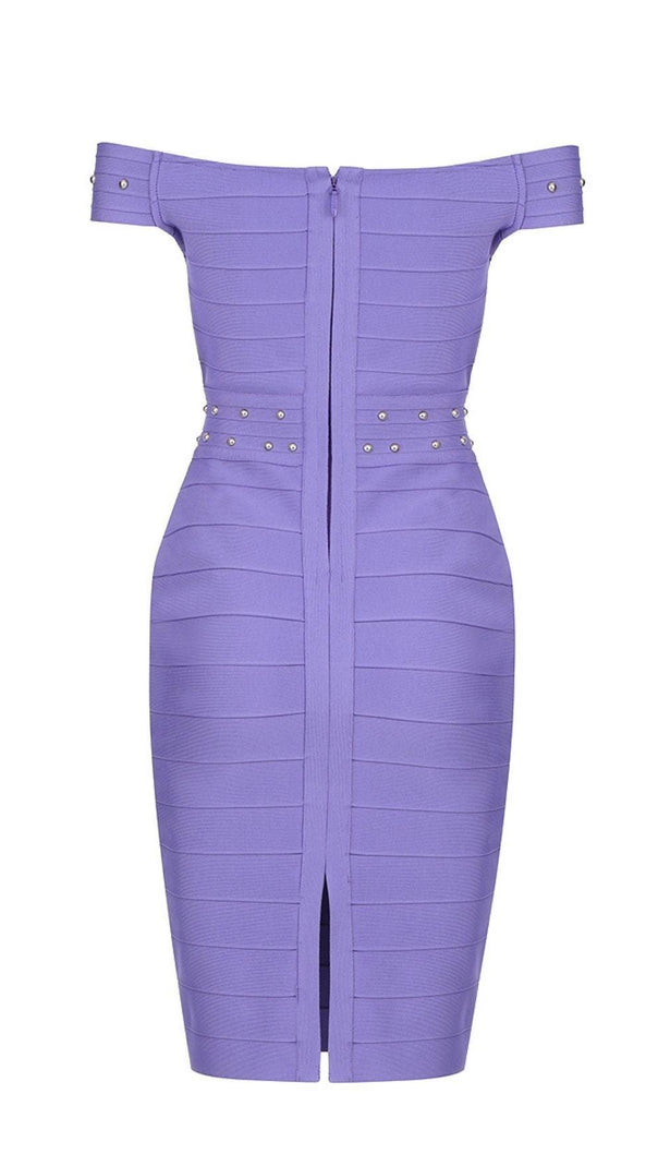 AIIZIE VIOLET BANDAGE MINI DREES - product image