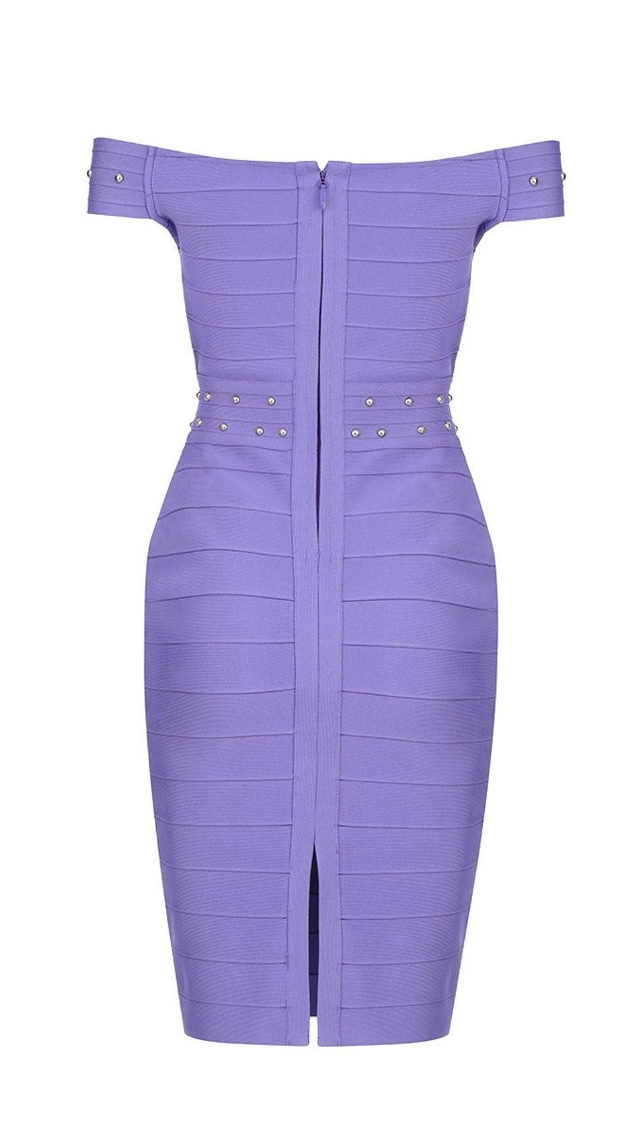 VIOLET BANDAGE MINI DREES