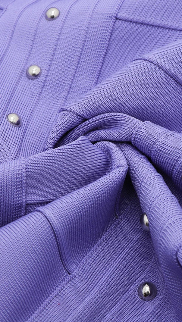 AIIZIE VIOLET BANDAGE MINI DREES - product image