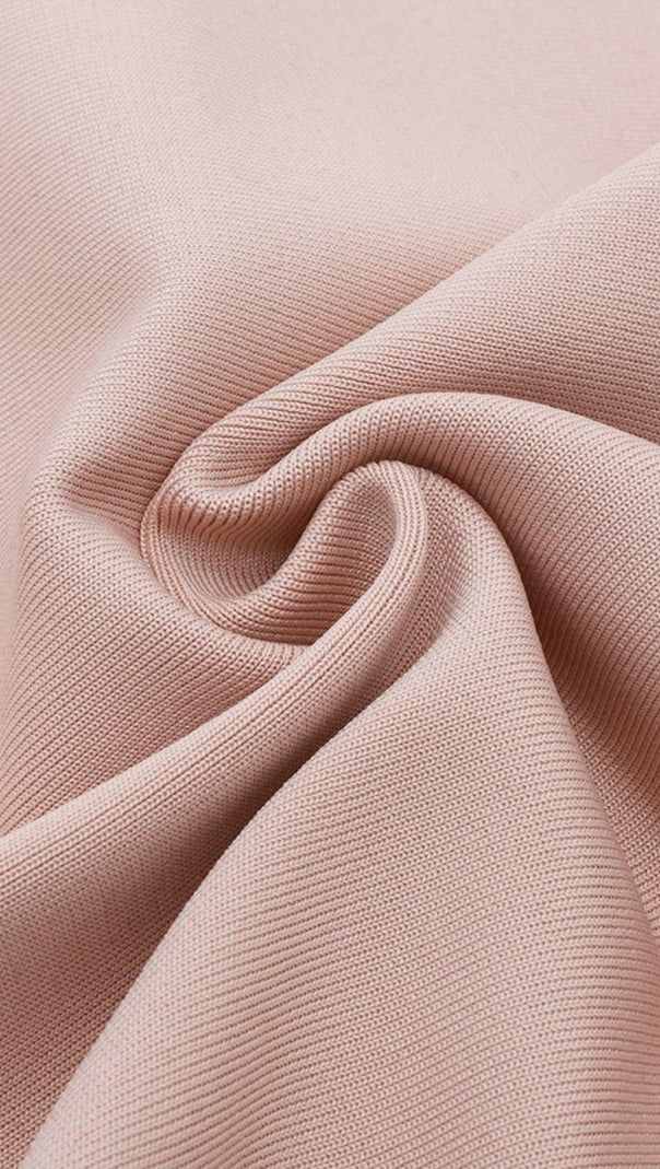 AIIZIE PINK LONG SLEEVE MIDI DRESS - product image