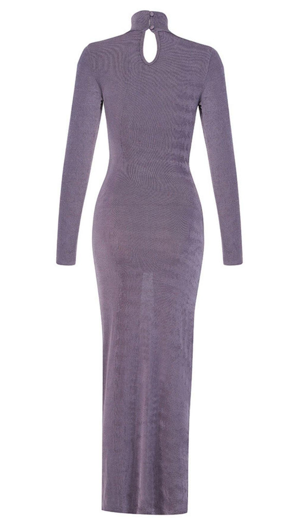 AIIZIE VIOLET RUCHED KNIT MAXI DRESS - product image