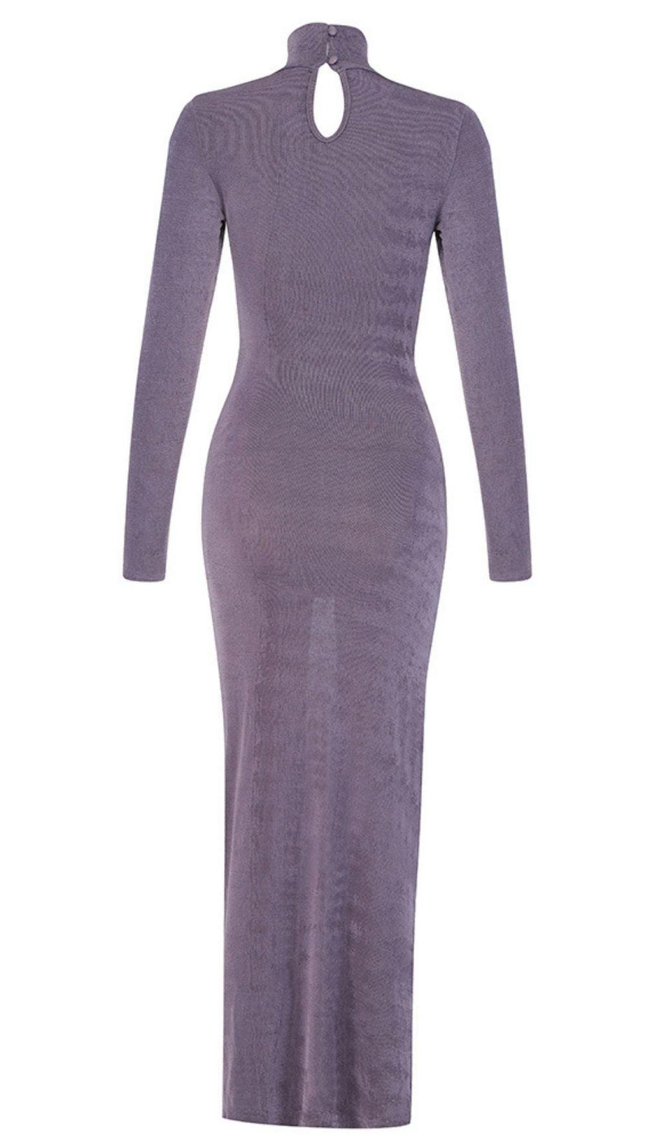VIOLET RUCHED KNIT MAXI DRESS