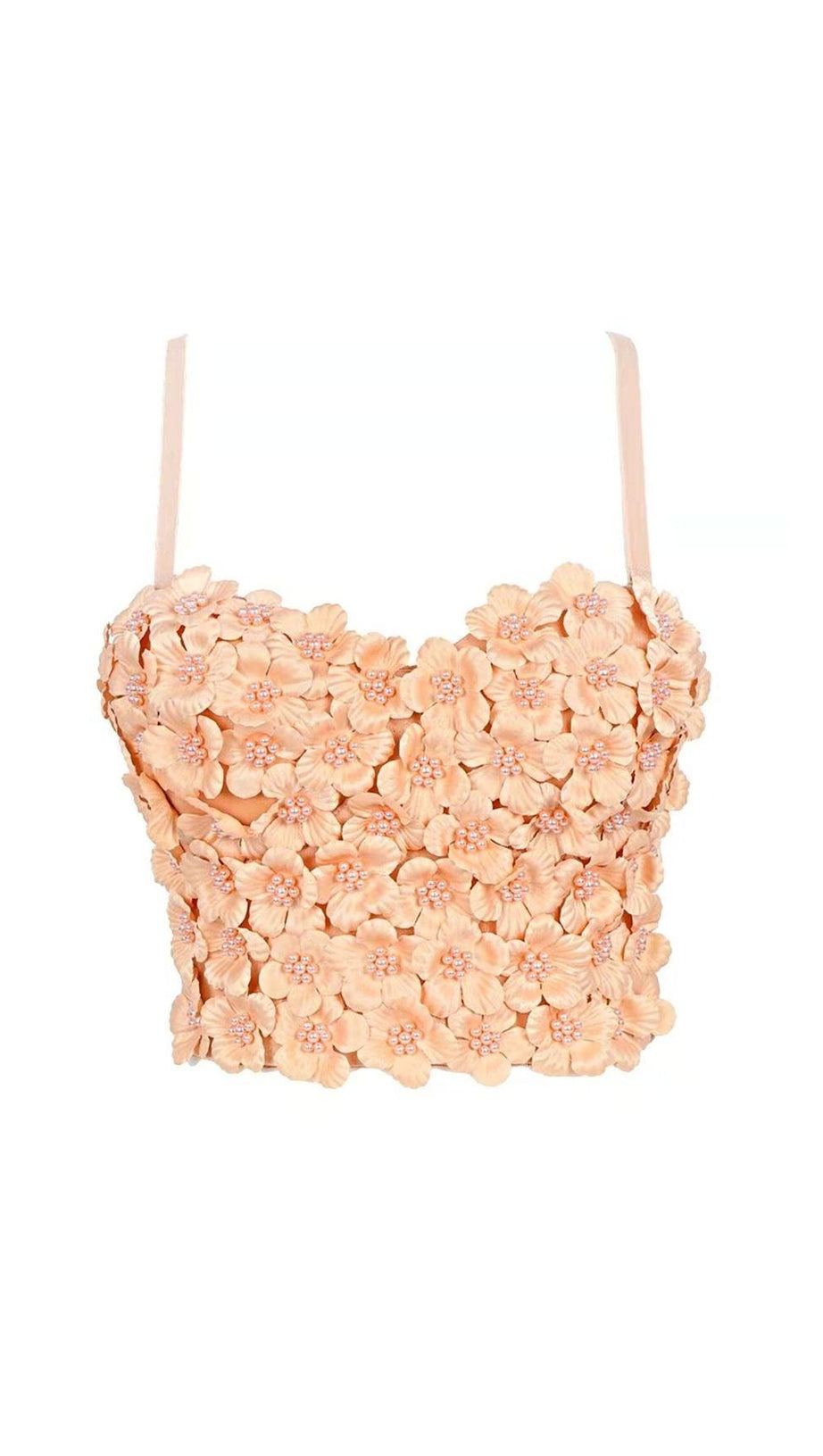 RED FLOWER CORSET TOP