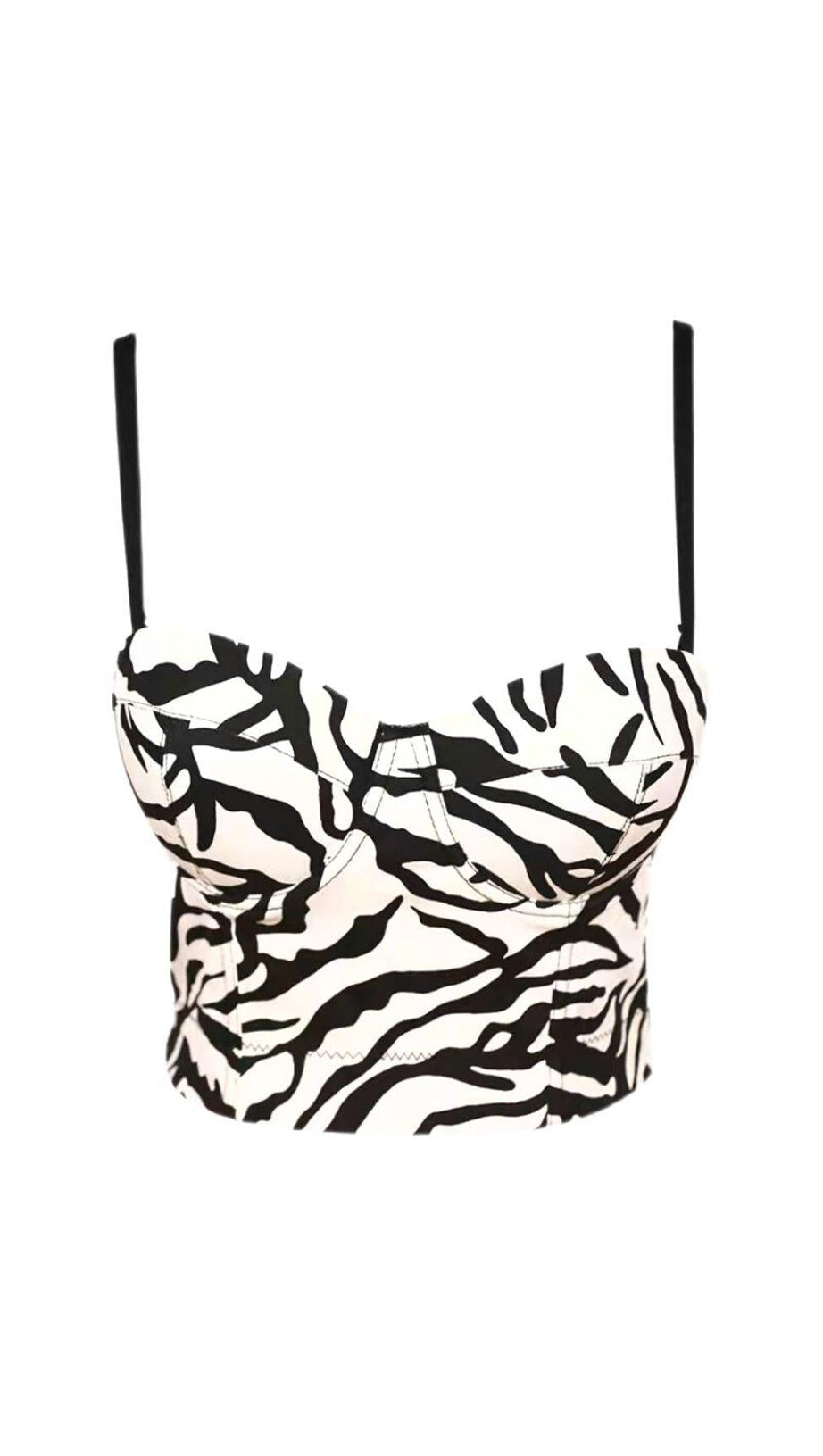 ZEBRA STRIPE CORSET TOP