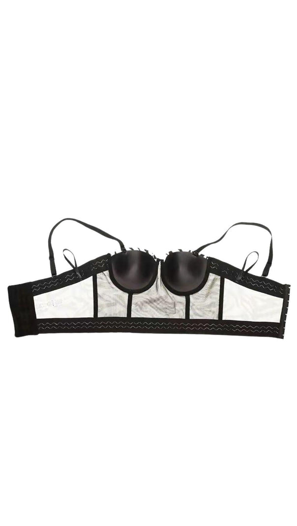 AIIZIE ZEBRA STRIPE CORSET TOP - product image