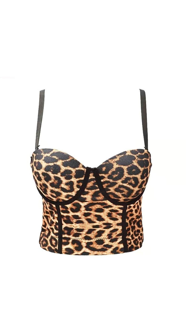 AIIZIE LEOPARD CORSET TOP - product image