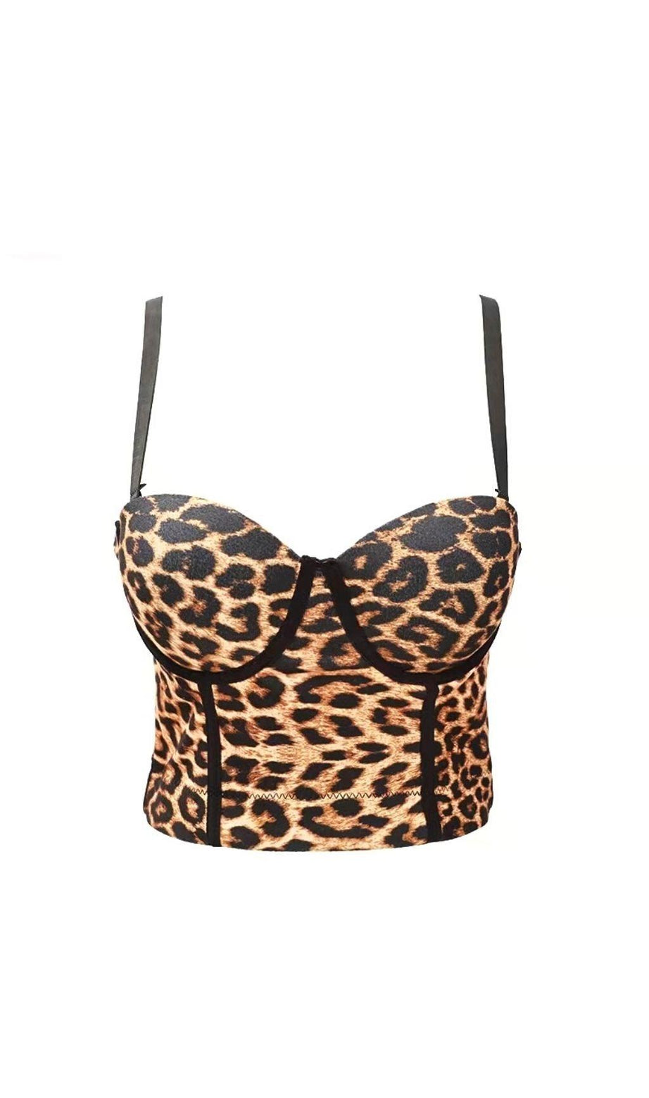 TOP CORSETTO LEOPARDATO