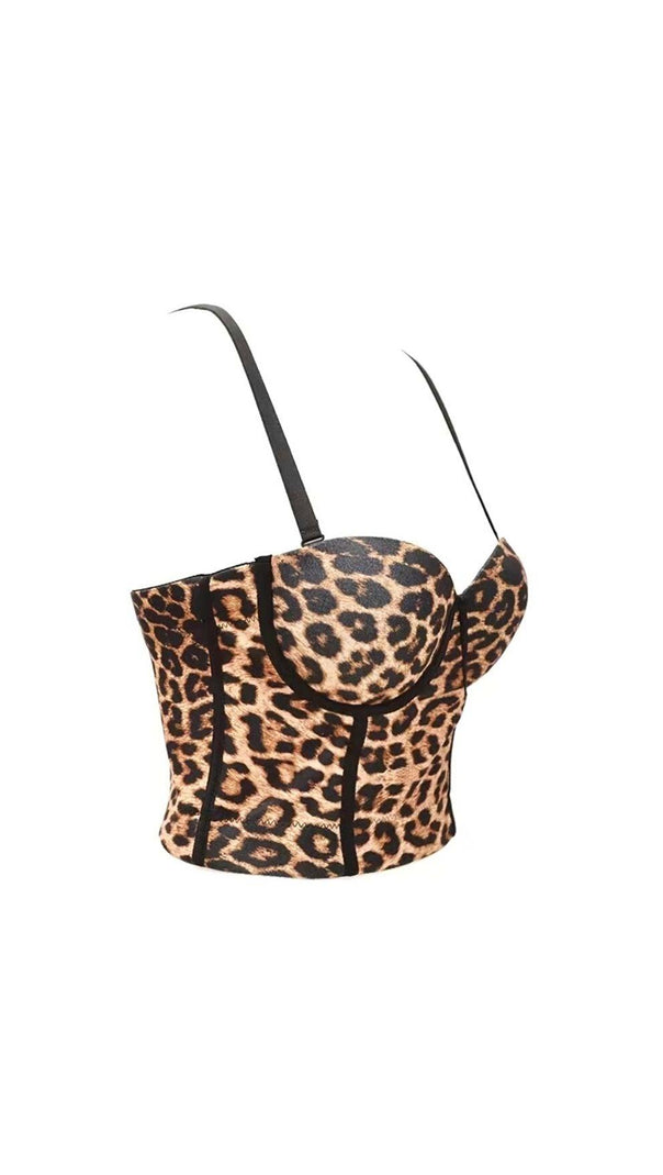 AIIZIE LEOPARD CORSET TOP - product image