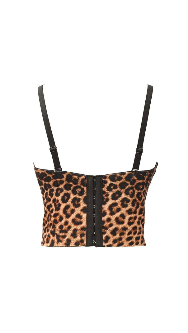 AIIZIE LEOPARD CORSET TOP - product image