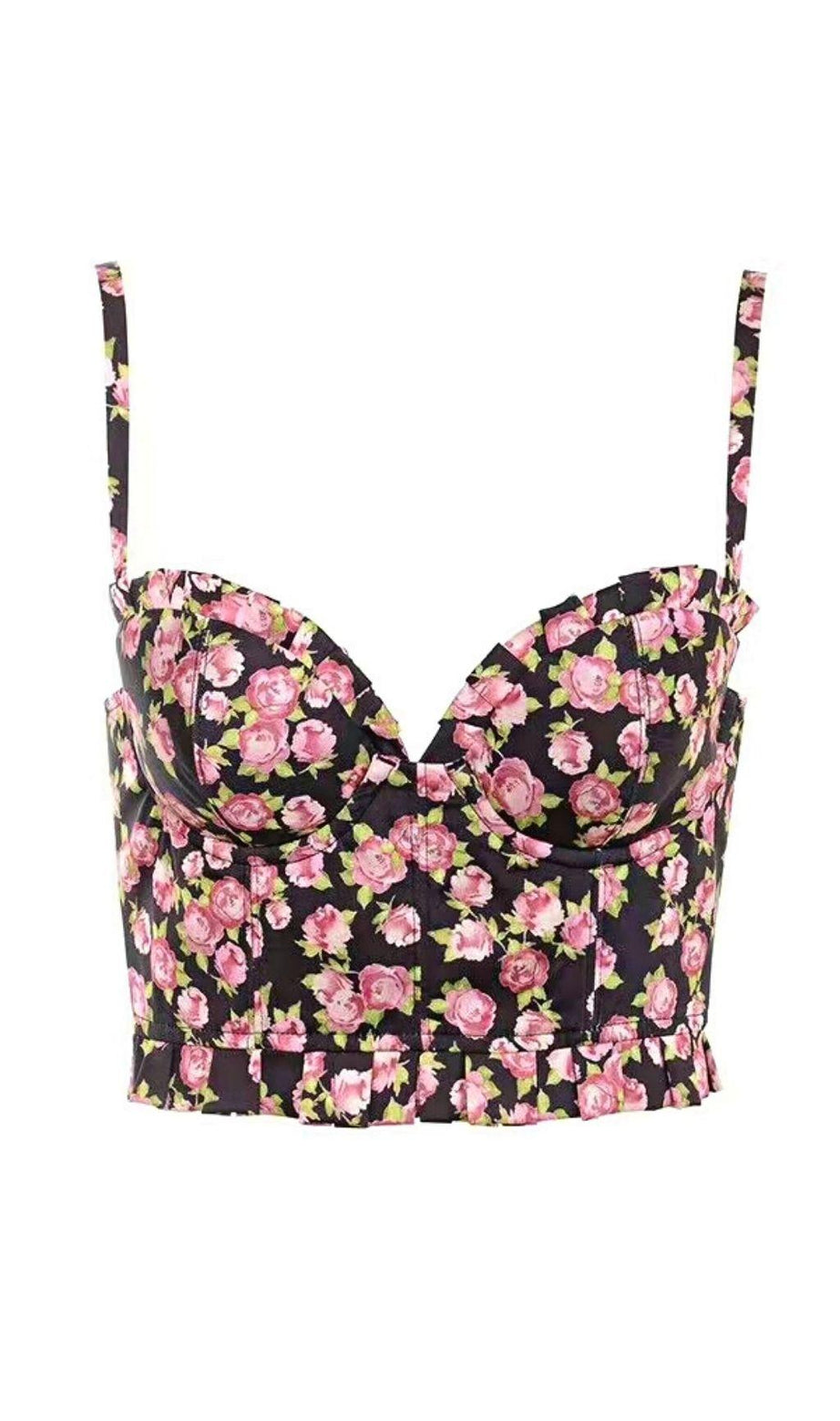 Camisole mit Blumendruck