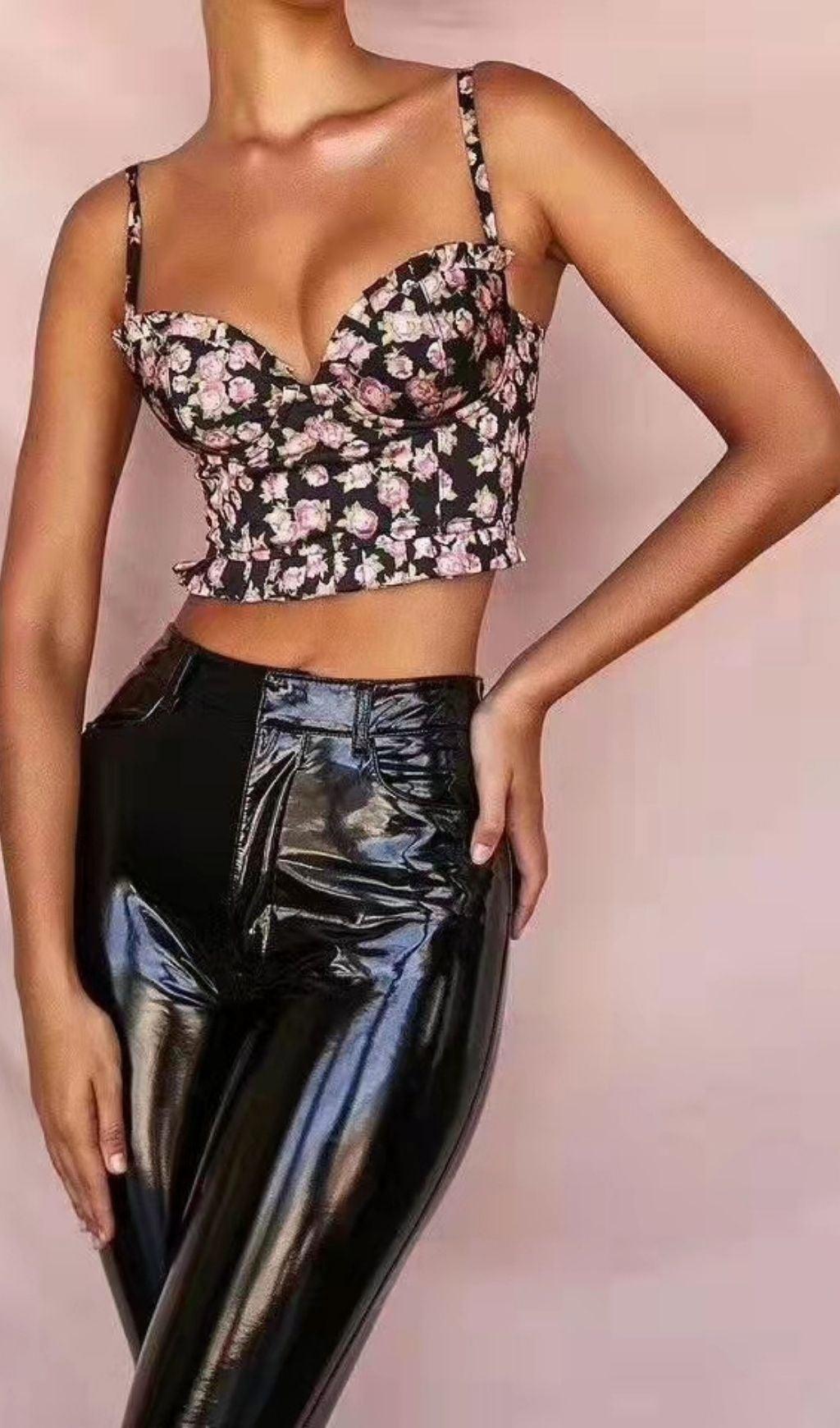 Camisole mit Blumendruck