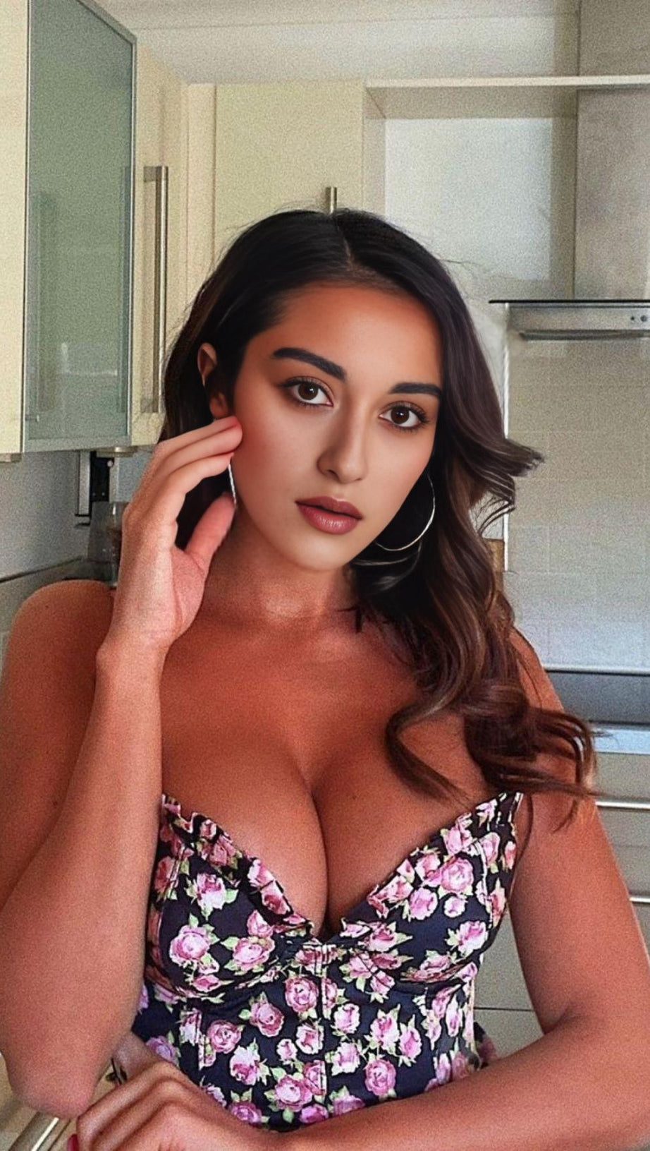 Camisole mit Blumendruck