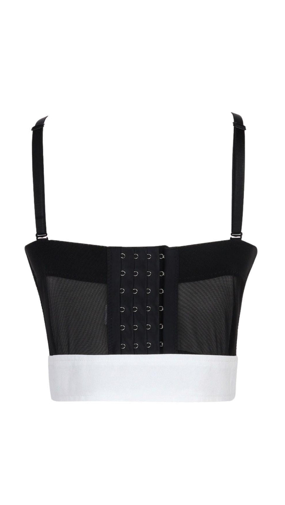 BLACK EMBELLISHED BELT CORSET