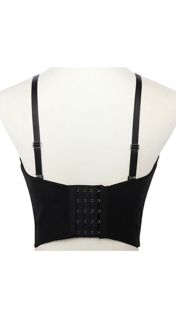 AIIZIE BLACK EMBELLISHED CORSET - product image