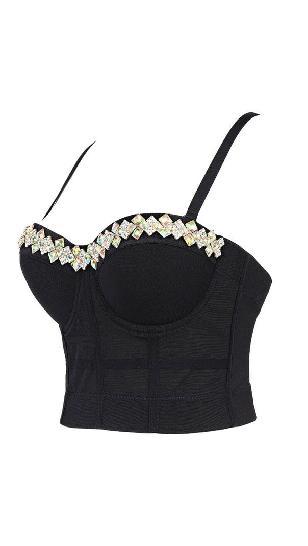 AIIZIE WHITE CRYSTAL CORSET - product image