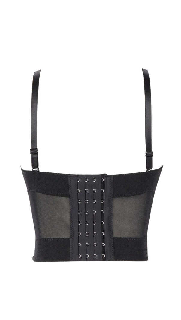 AIIZIE BLACK CRYSTAL CORSET - product image