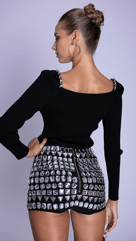 MINI SHORTS LIVIANA CRYSTAL