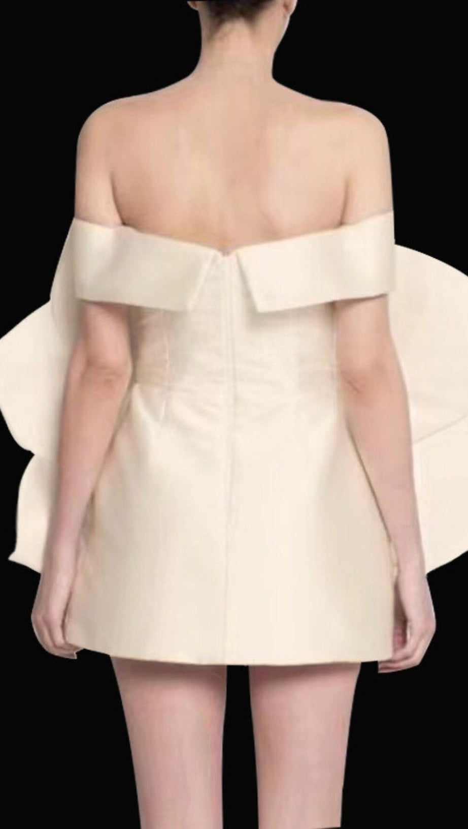 APRICOT ONE-SHOULDER THREE-DIMENSIONAL FLOWER BACKLESS DRESS