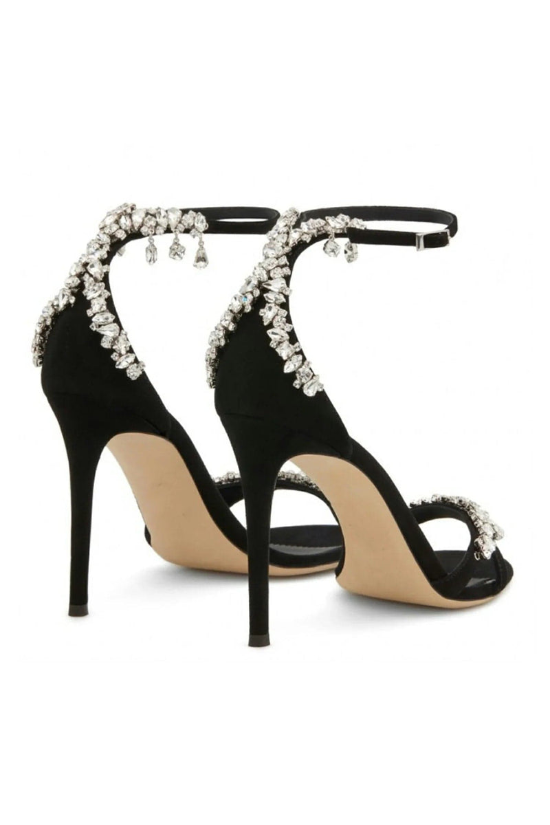 Nakia Diamond Floral High Heels