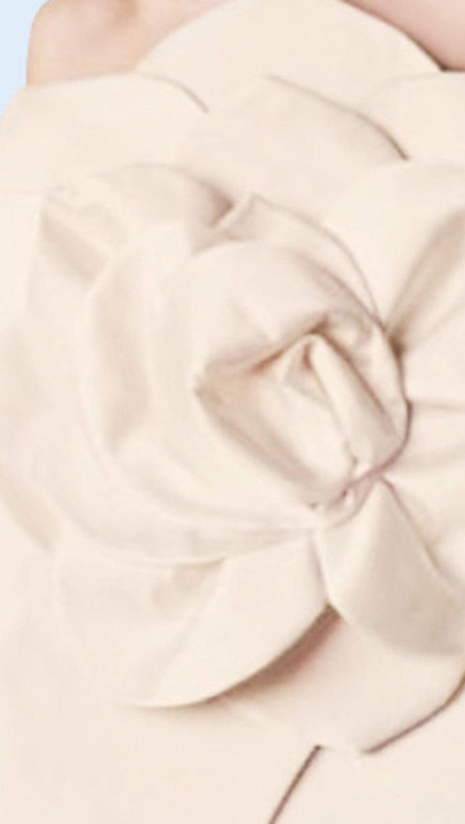 APRICOT ONE-SHOULDER THREE-DIMENSIONAL FLOWER BACKLESS DRESS