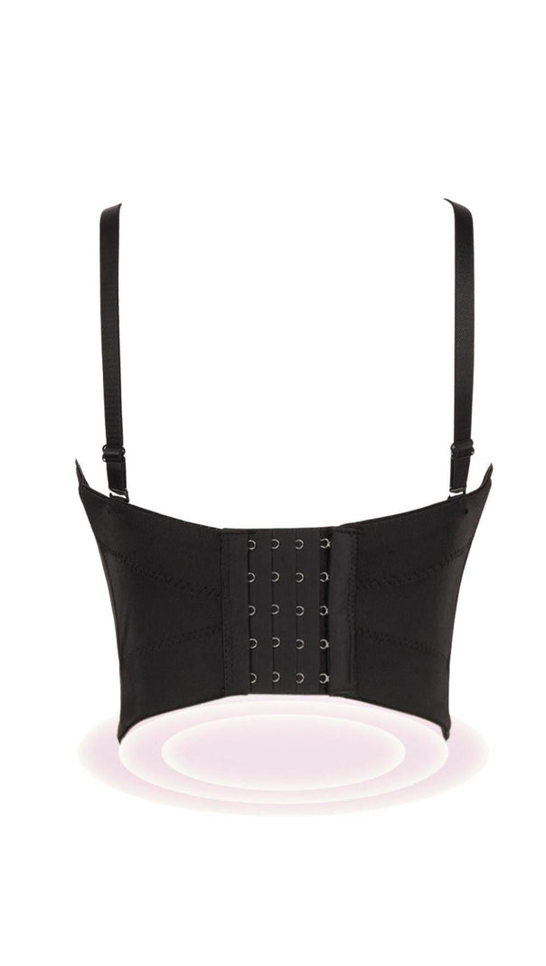 AIIZIE BLACK FEATHER CORSET - product image
