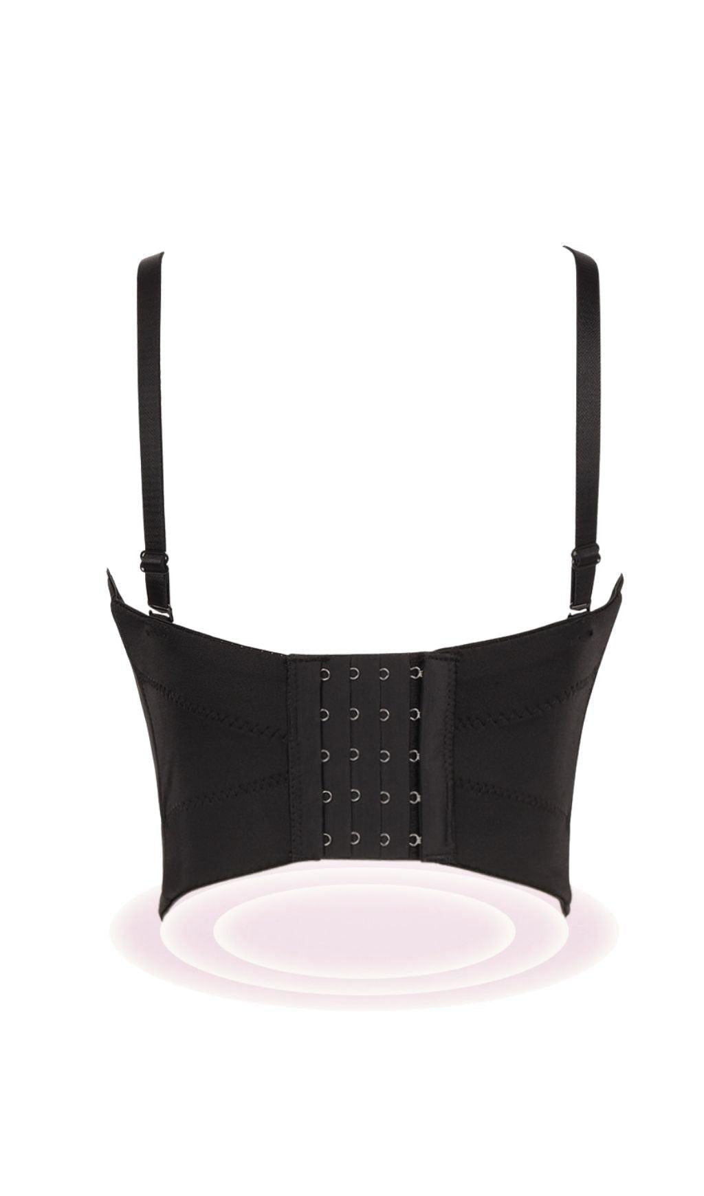 CORSETTO DI PIUME NERE