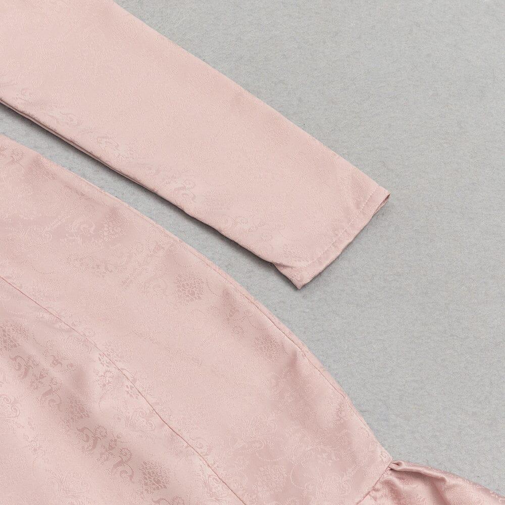 AIIZIE APRICOT FRENCH SEXY PUFF SLEEVE MERMAID DRESS - product image