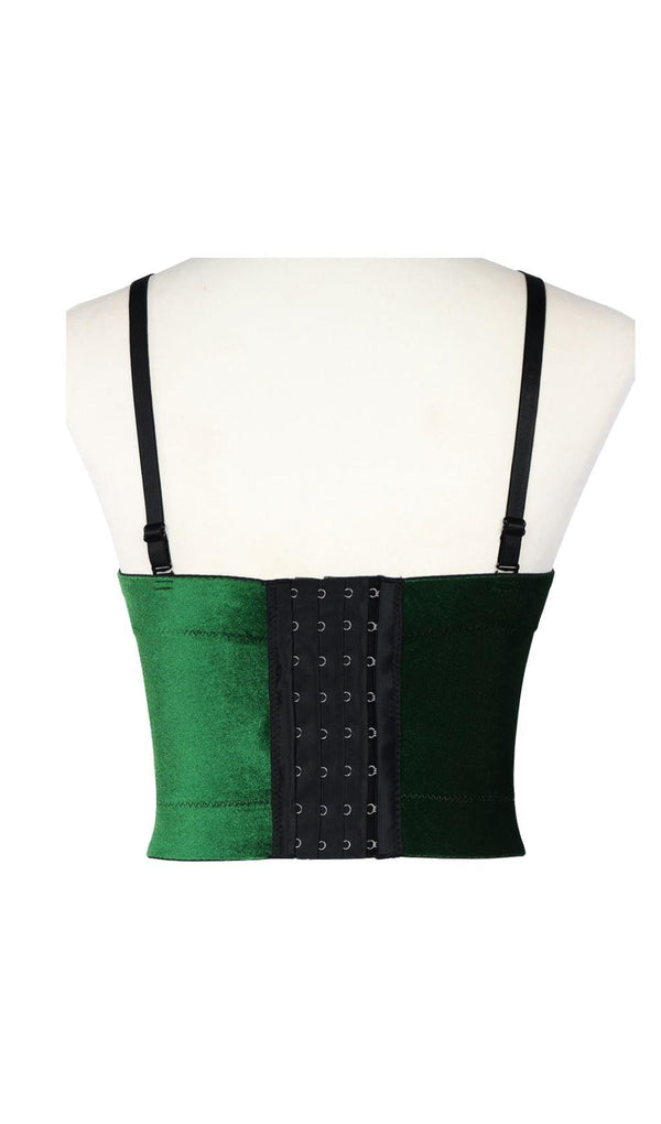 XMAS - EMERALD VELVET CORSET