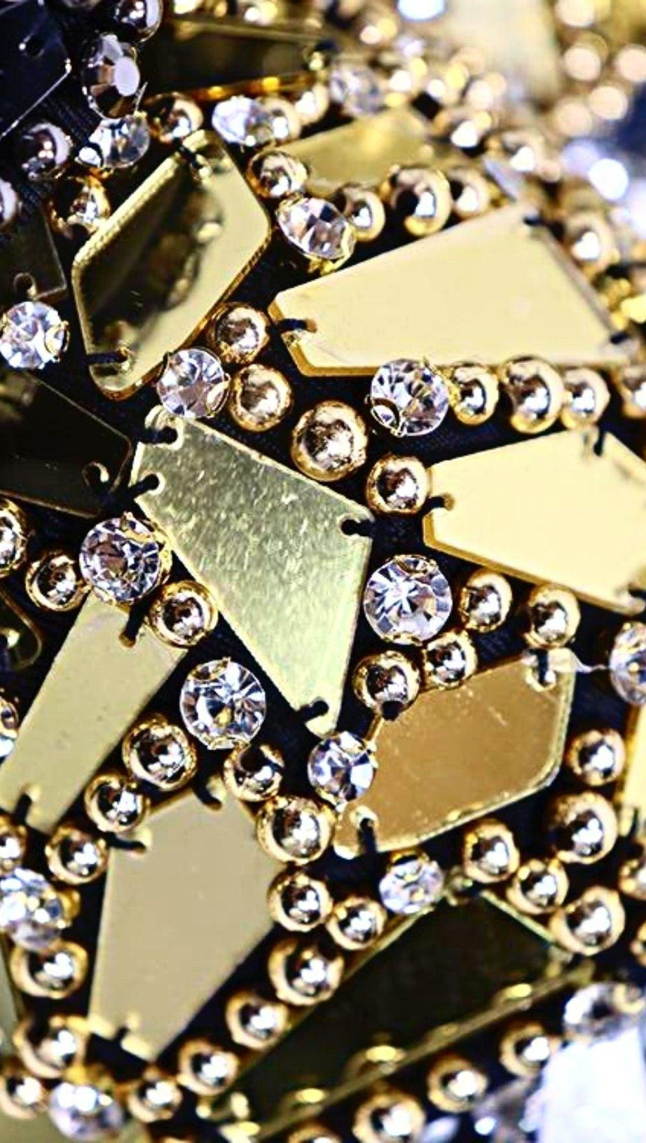 Silbernes Perlen-Pailletten-Korsett