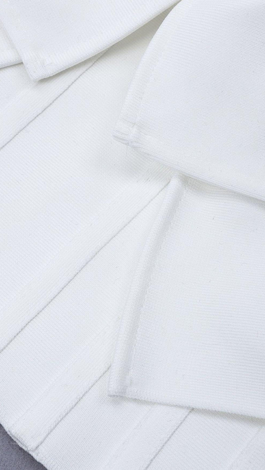 FRILLY BANDAGE MINI DRESS IN BLACK