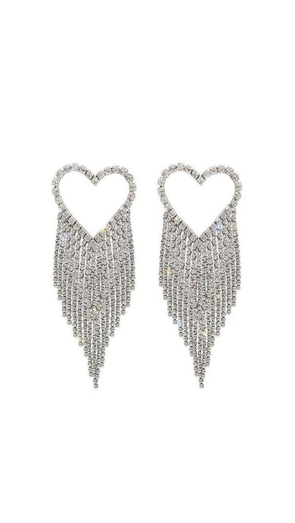 AIIZIE VONDE RHINESTONE TASSEL EARRINGS - product image