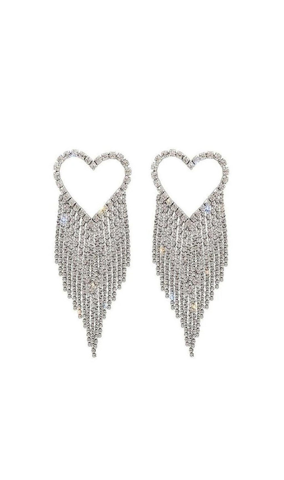 Orecchini con nappa con strass Vonde