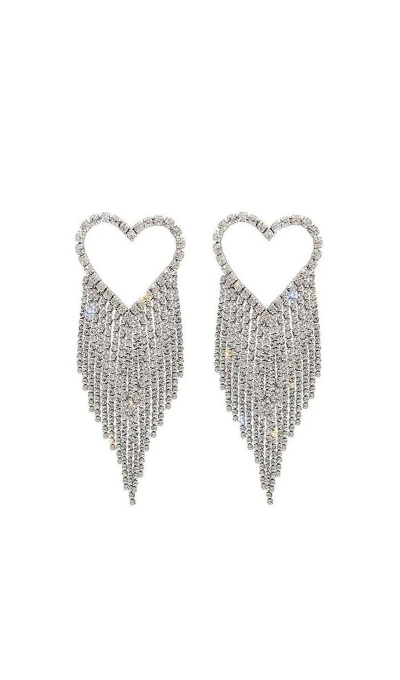 Vonde Rhinestone Tassel Earrings