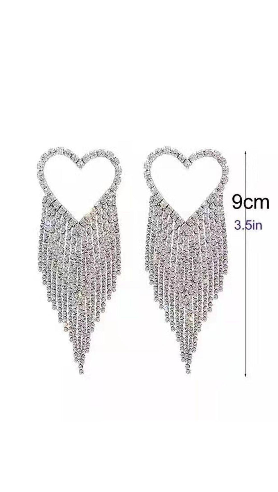 Vonde Strass-Quastenohrringe