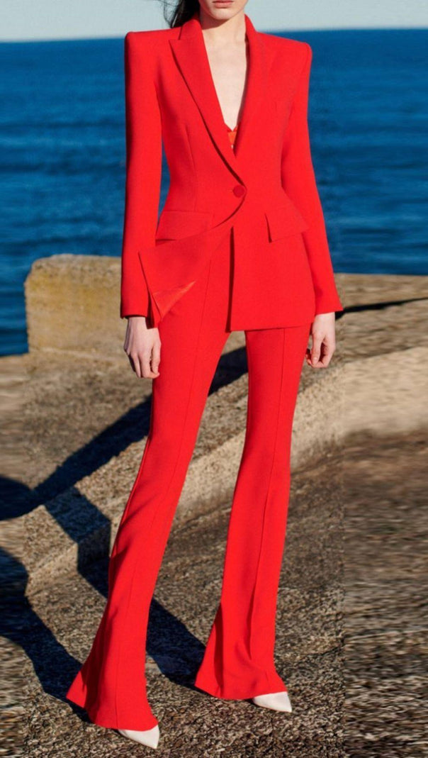AIIZIE RED BLAZER SUIT - product image
