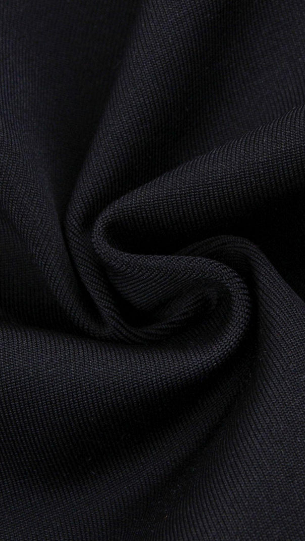 AIIZIE BLACK ONE-SIDE SLEEVED JUMPSUIT - product image