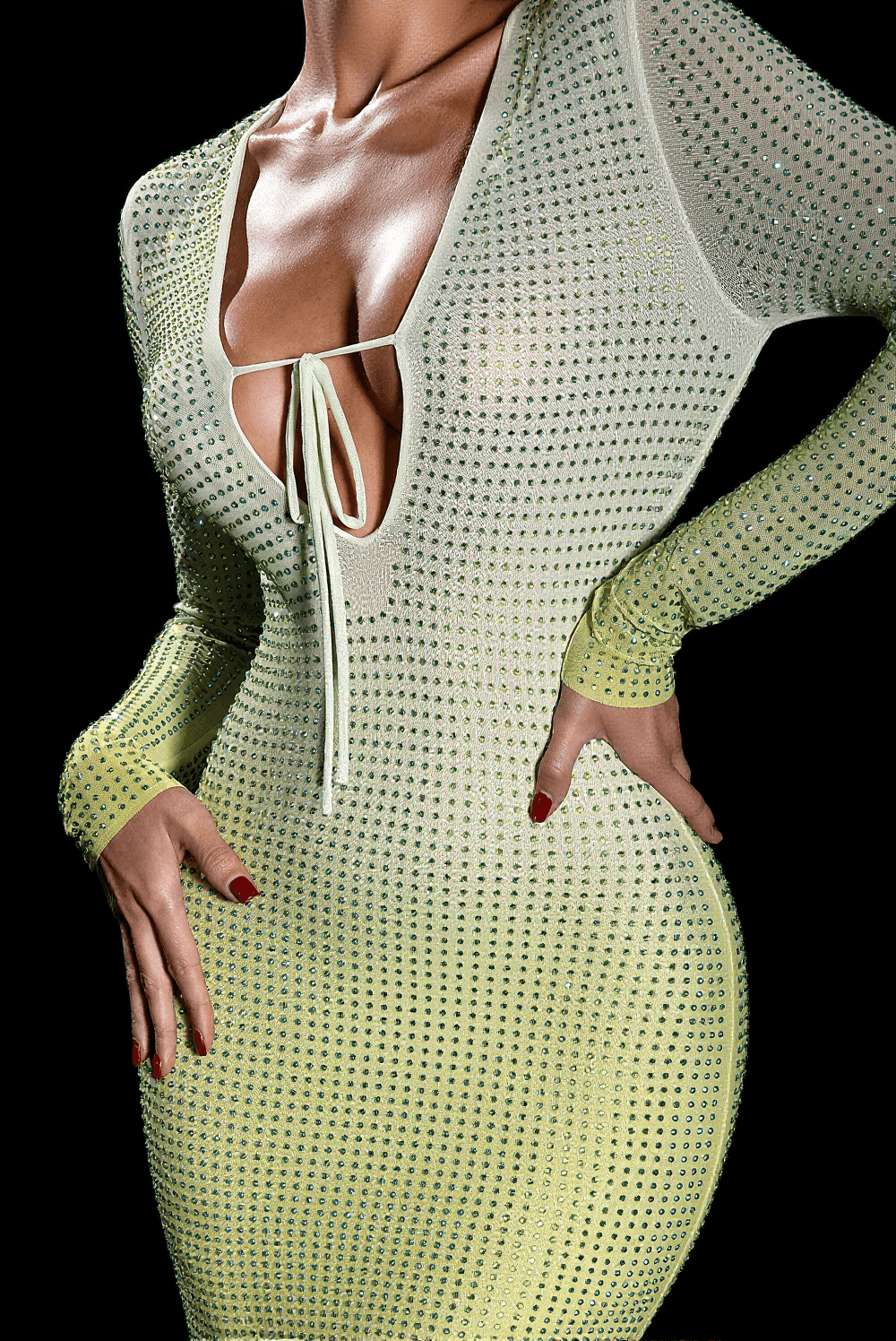 ABITO MAXI NOELINE OMBRE DIAMOND