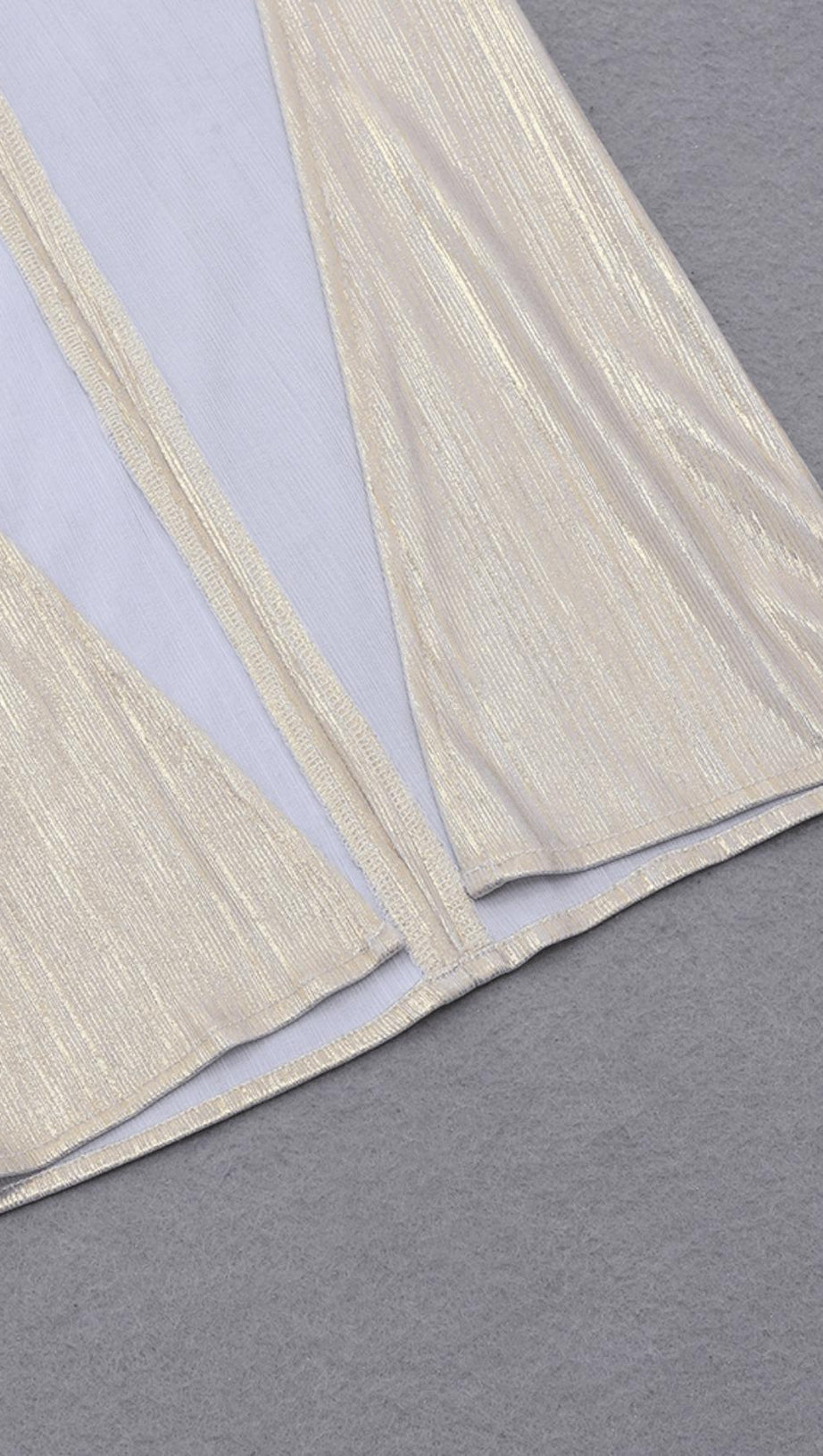 GOLD IRREGULAR CUT OUT DRESS