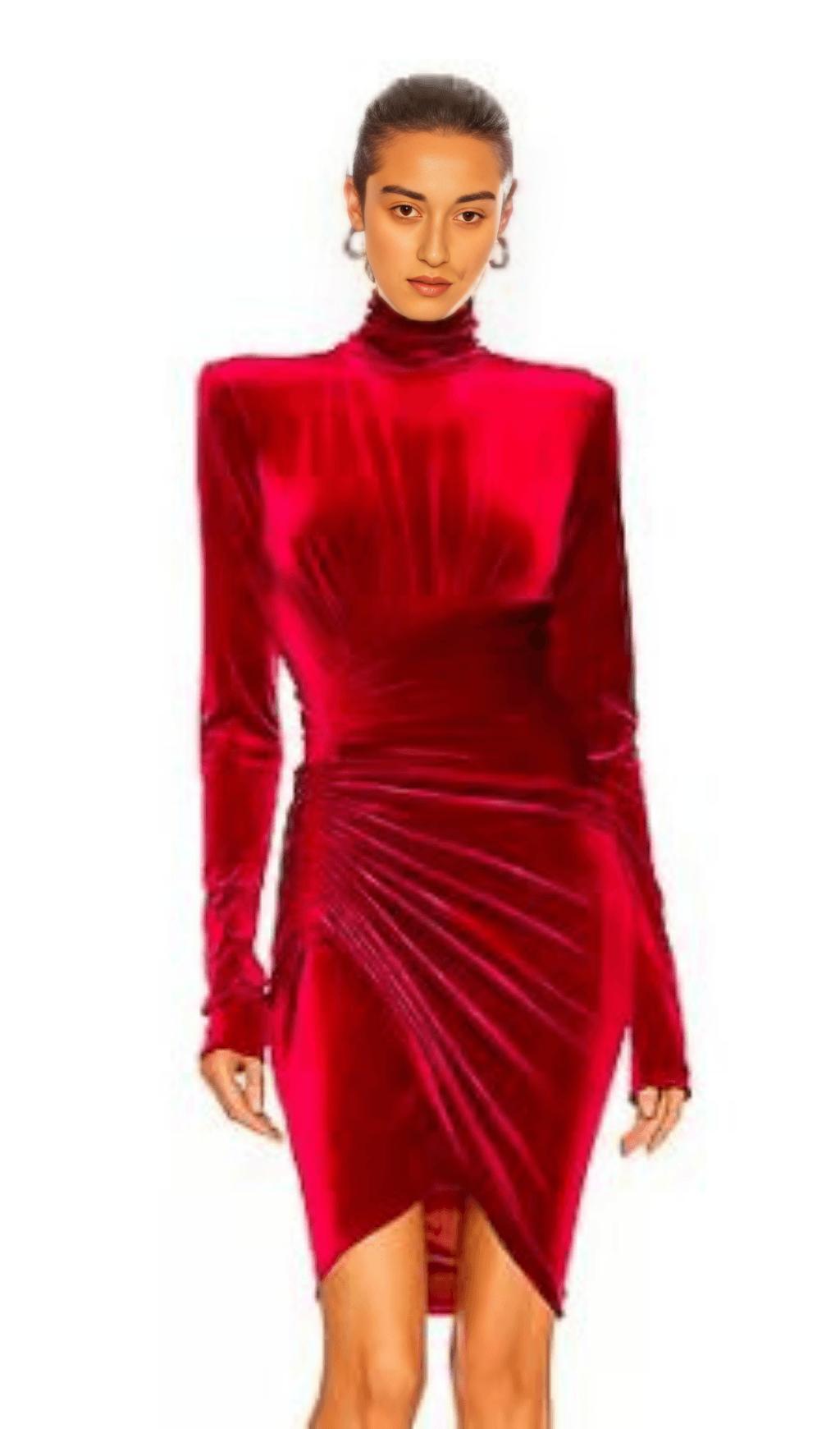 FLANNEL SLIM PARTY DRESS