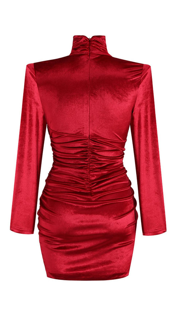 AIIZIE FLANNEL SLIM PARTY DRESS - product image