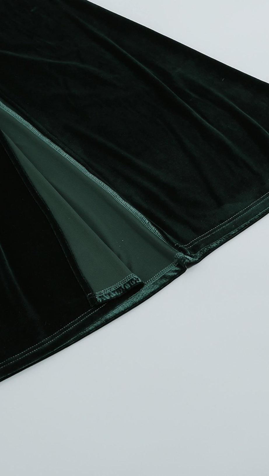 SHOULDER PAD FRINGED LONG GOWN