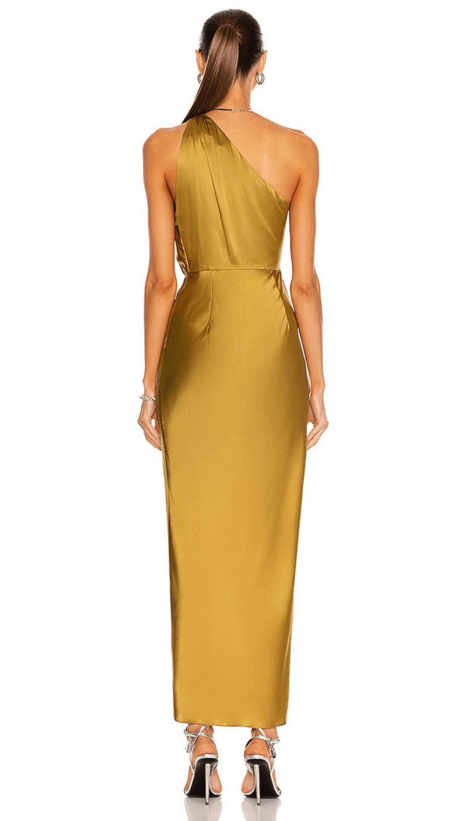 SLANTED SHOULDER DRESS