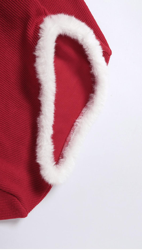 AIIZIE CROPPED SHOULDER KNIT TOP - product image