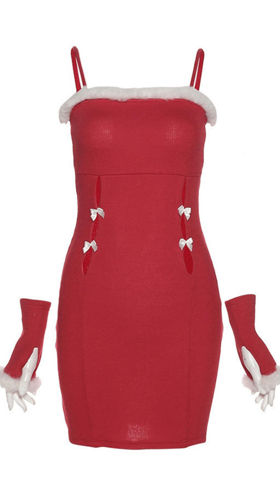 FASHION FLEECE SUSPENDER DRESS