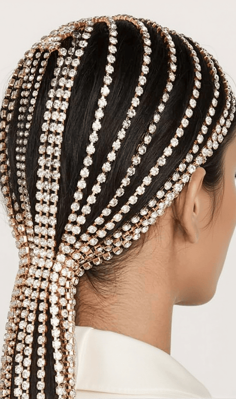 Spiro Rhinestone Fringe Hairband