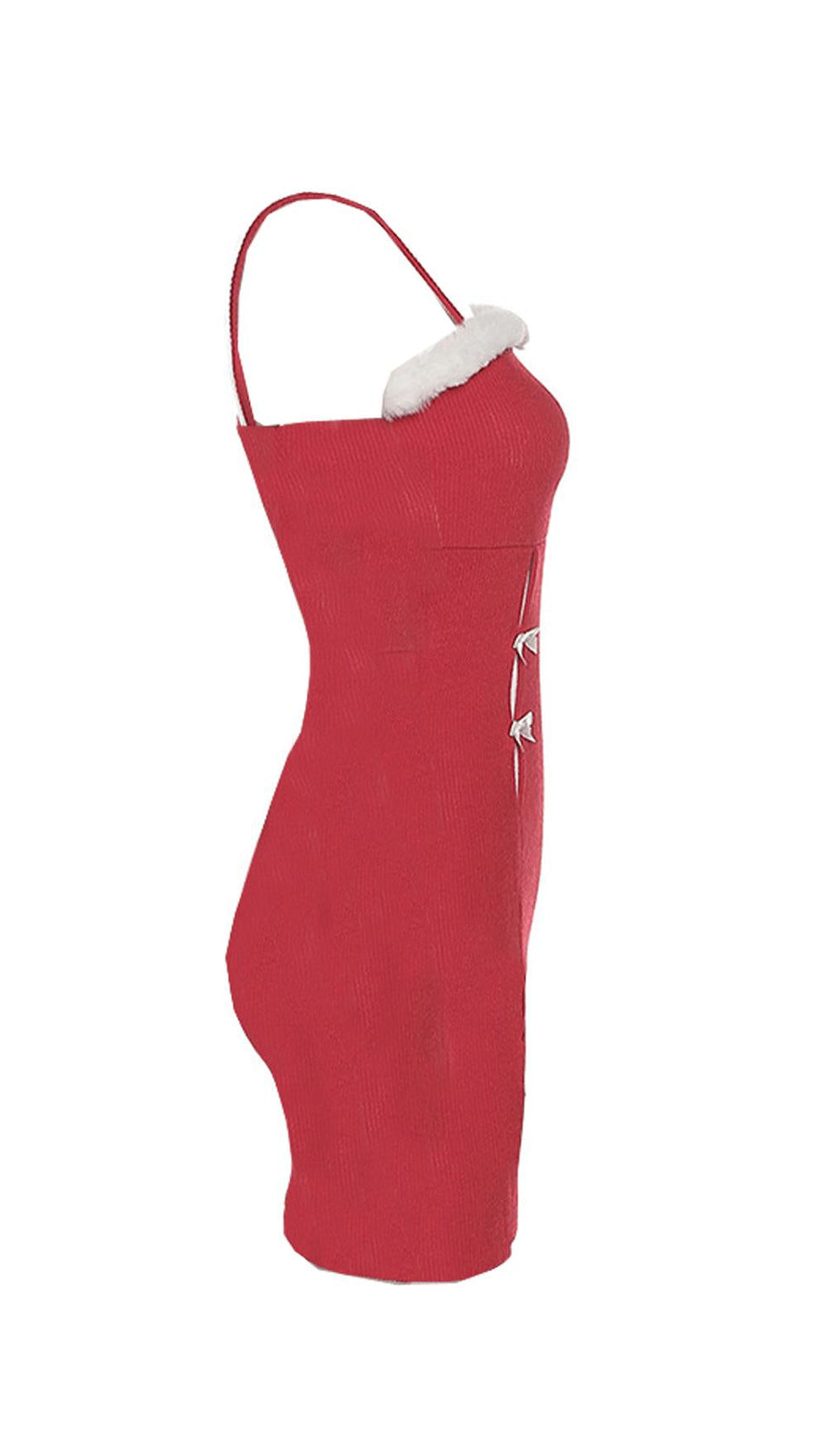 FASHION FLEECE SUSPENDER DRESS