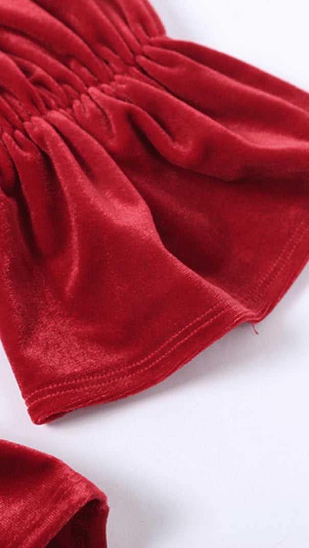 AIIZIE RETRO SQUARE NECK WAIST DRESS - product image
