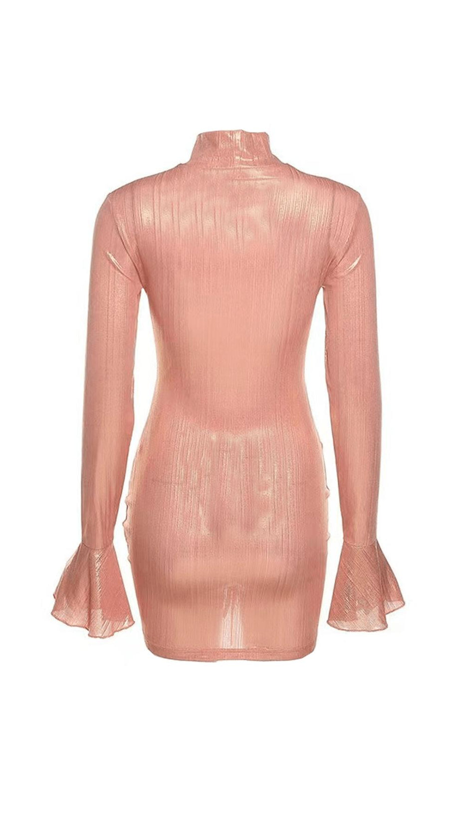 HOLLOW PLEATED DRESS