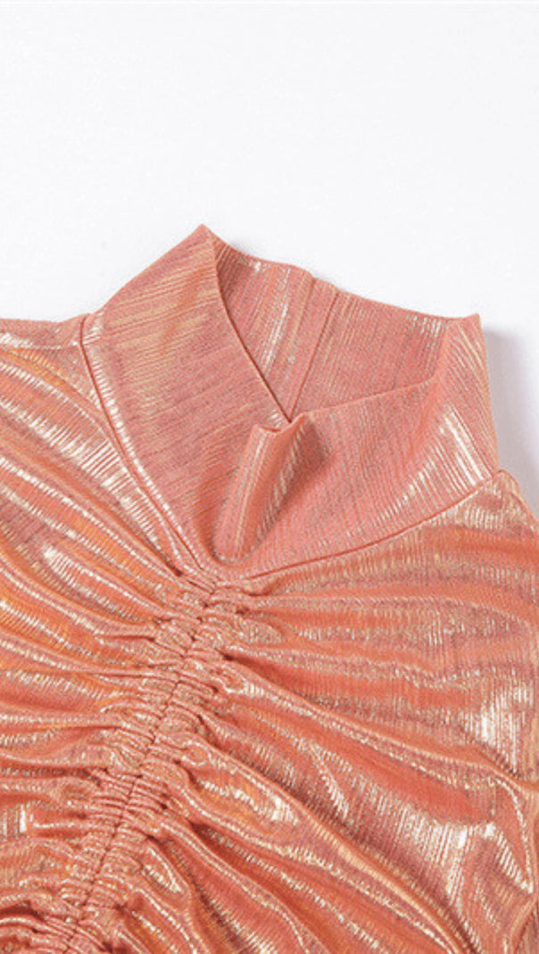 AIIZIE HOLLOW PLEATED DRESS - product image
